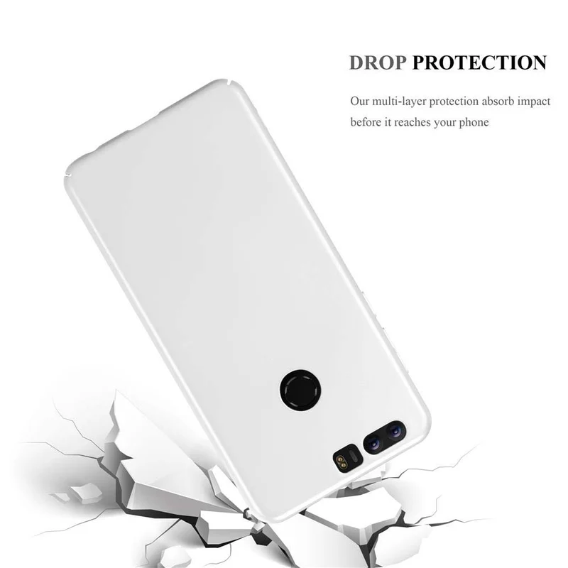 Cadorabo Hülle kompatibel mit Honor 8 / 8 PREMIUM Hard Case Schutzhülle in Metall Optik gegen Kratzer und Stöße