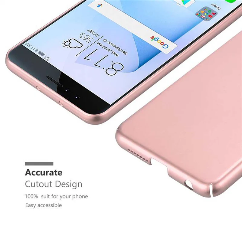 Cadorabo Hülle kompatibel mit Honor 8 / 8 PREMIUM Hard Case Schutzhülle in Metall Optik gegen Kratzer und Stöße