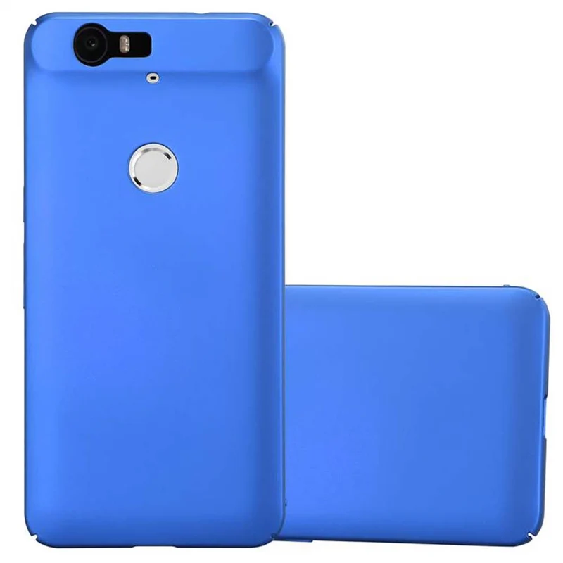 Cadorabo Hülle kompatibel mit Huawei Google NEXUS 6P Hard Case Schutzhülle in Metall Optik gegen Kratzer und Stöße