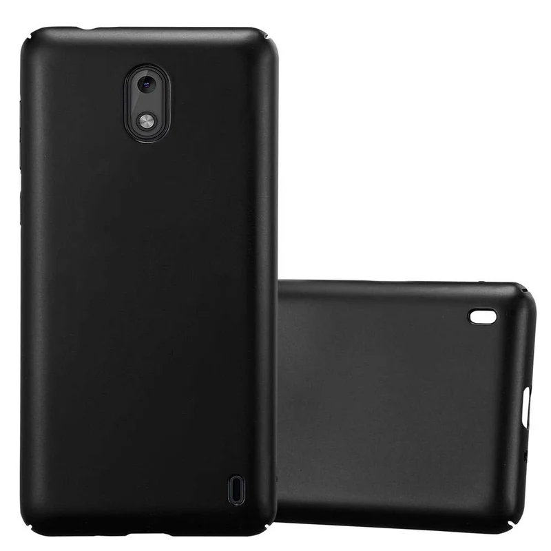 Cadorabo Hülle kompatibel mit Nokia 2 2017 Hard Case Schutzhülle in Metall Optik gegen Kratzer und Stöße