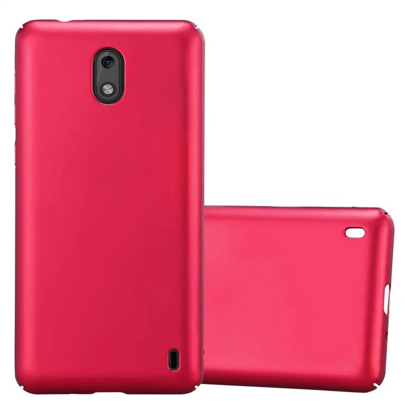 Cadorabo Hülle kompatibel mit Nokia 2 2017 Hard Case Schutzhülle in Metall Optik gegen Kratzer und Stöße