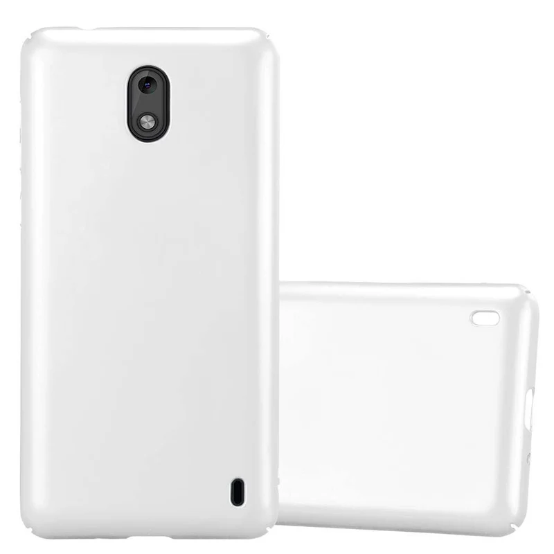 Cadorabo Hülle kompatibel mit Nokia 2 2017 Hard Case Schutzhülle in Metall Optik gegen Kratzer und Stöße