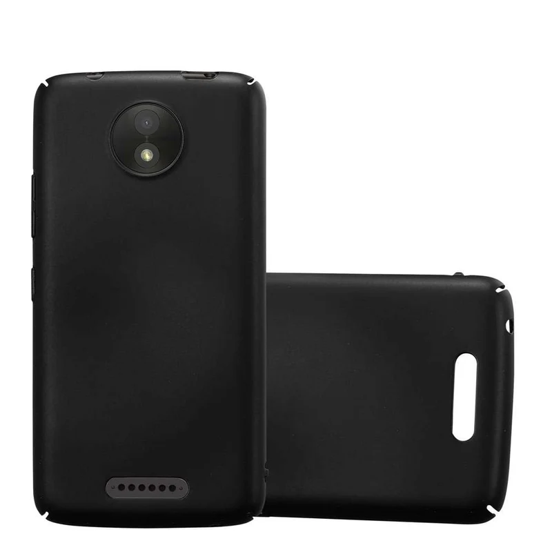 Cadorabo Hülle kompatibel mit Motorola MOTO C Hard Case Schutzhülle in Metall Optik gegen Kratzer und Stöße