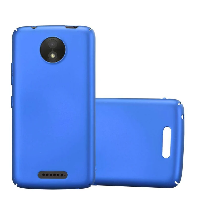 Cadorabo Hülle kompatibel mit Motorola MOTO C Hard Case Schutzhülle in Metall Optik gegen Kratzer und Stöße