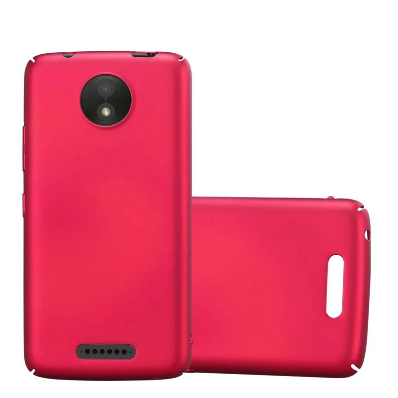 Cadorabo Hülle kompatibel mit Motorola MOTO C Hard Case Schutzhülle in Metall Optik gegen Kratzer und Stöße