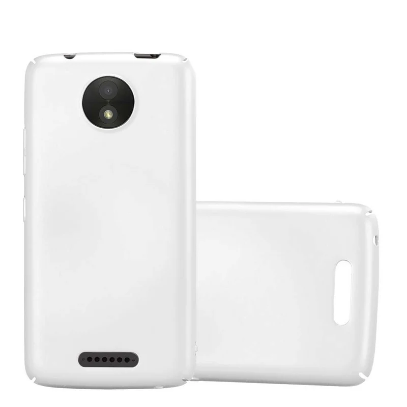 Cadorabo Hülle kompatibel mit Motorola MOTO C Hard Case Schutzhülle in Metall Optik gegen Kratzer und Stöße