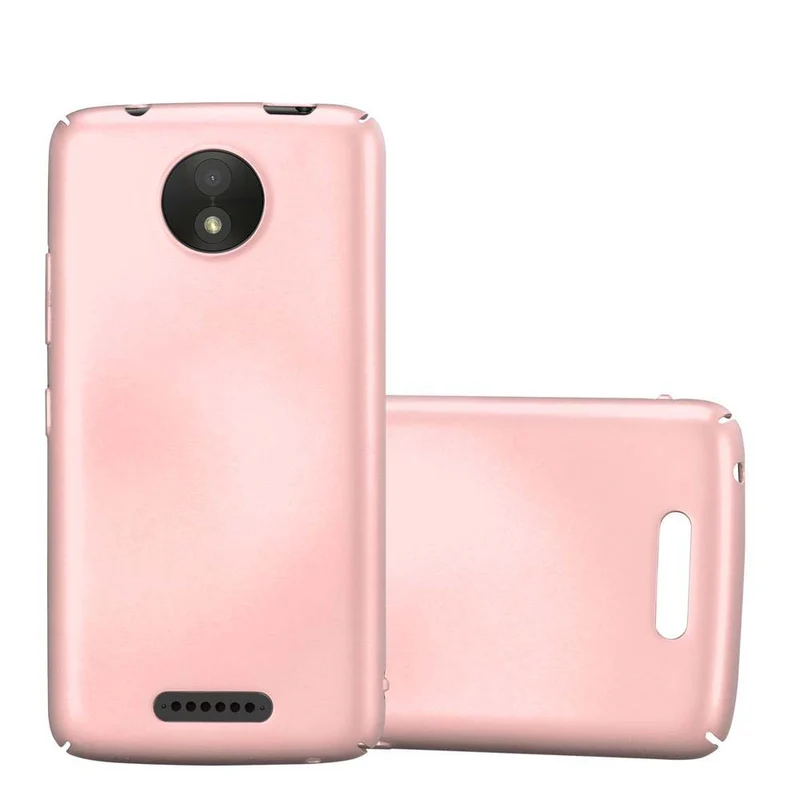 Cadorabo Hülle kompatibel mit Motorola MOTO C Hard Case Schutzhülle in Metall Optik gegen Kratzer und Stöße