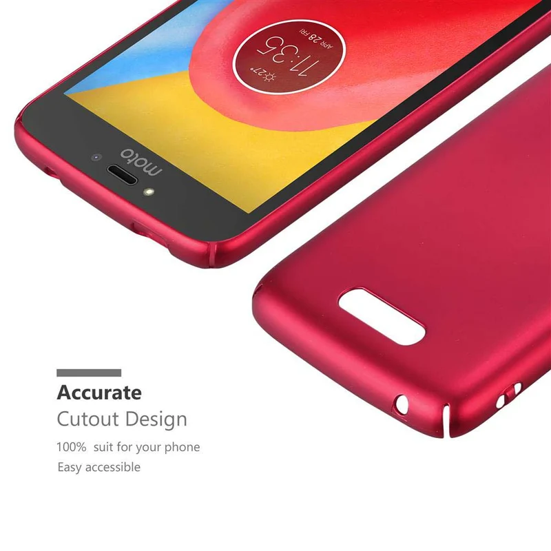 Cadorabo Hülle kompatibel mit Motorola MOTO C Hard Case Schutzhülle in Metall Optik gegen Kratzer und Stöße
