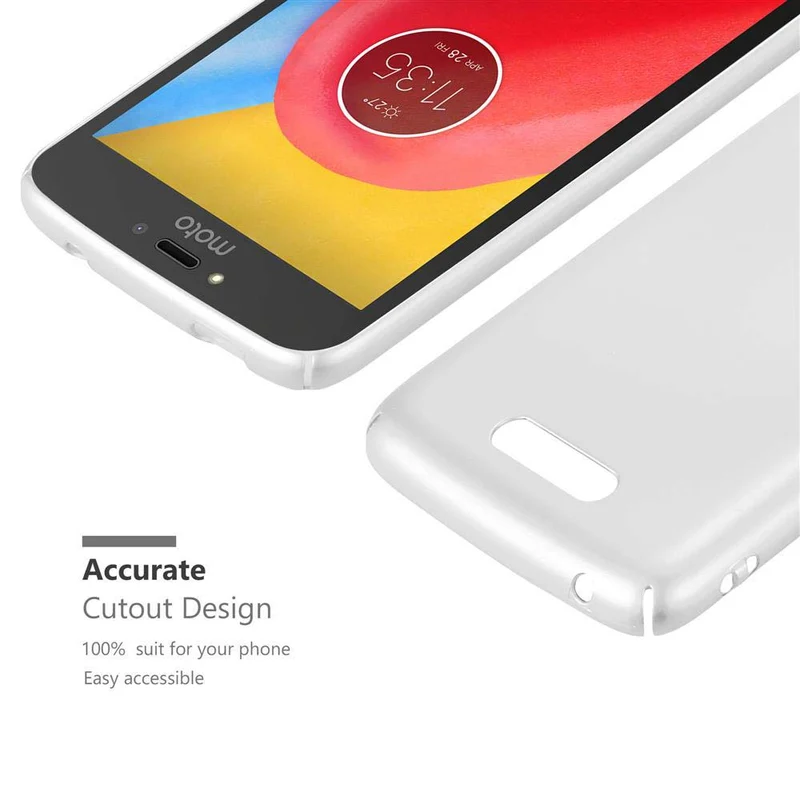 Cadorabo Hülle kompatibel mit Motorola MOTO C Hard Case Schutzhülle in Metall Optik gegen Kratzer und Stöße