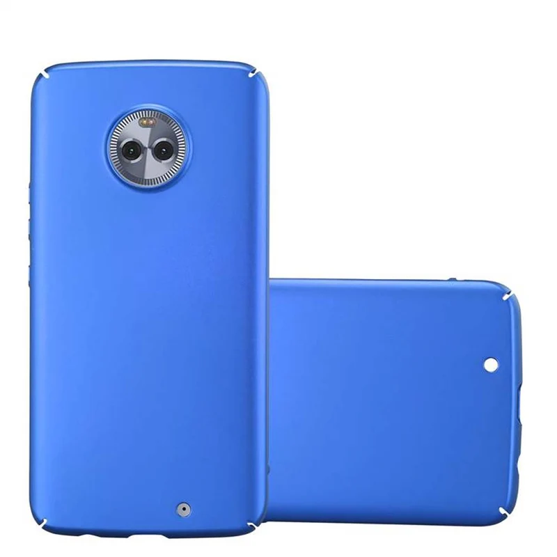 Cadorabo Hülle kompatibel mit Motorola MOTO X4 Hard Case Schutzhülle in Metall Optik gegen Kratzer und Stöße
