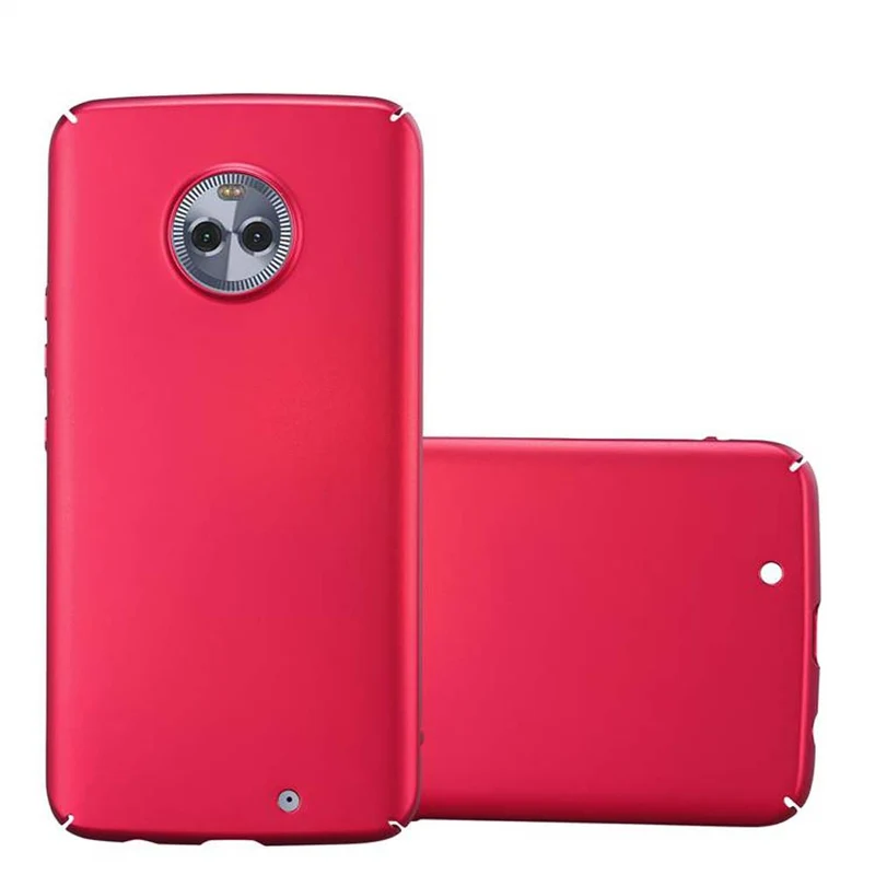 Cadorabo Hülle kompatibel mit Motorola MOTO X4 Hard Case Schutzhülle in Metall Optik gegen Kratzer und Stöße