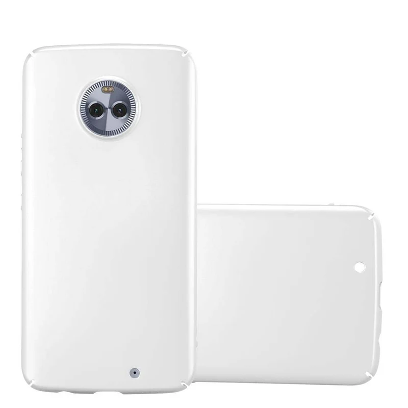 Cadorabo Hülle kompatibel mit Motorola MOTO X4 Hard Case Schutzhülle in Metall Optik gegen Kratzer und Stöße