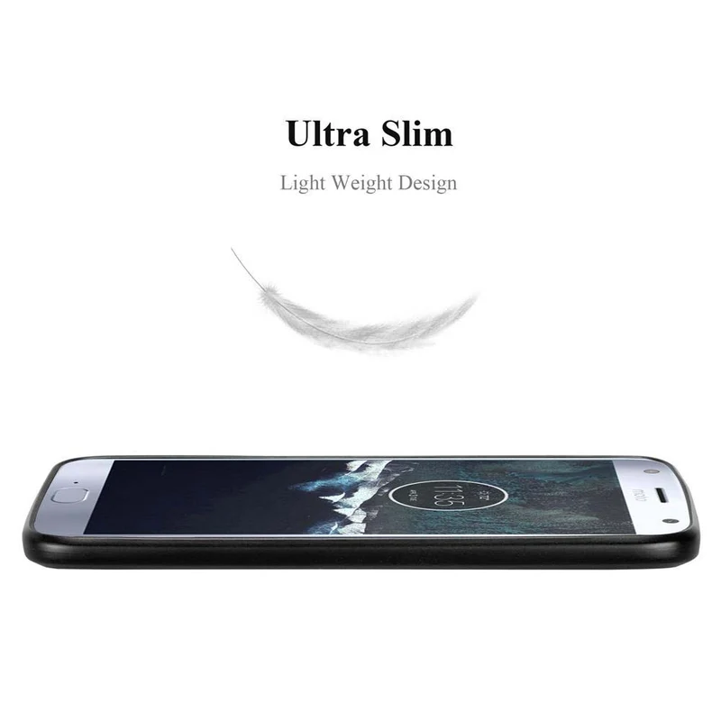 Cadorabo Hülle kompatibel mit Motorola MOTO X4 Hard Case Schutzhülle in Metall Optik gegen Kratzer und Stöße