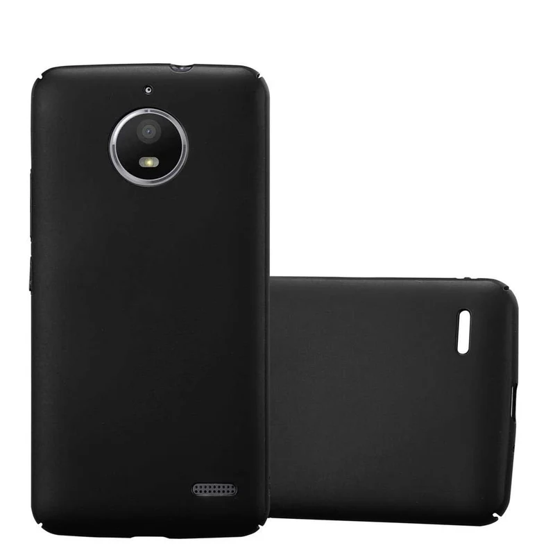 Cadorabo Hülle kompatibel mit Motorola MOTO E4 Hard Case Schutzhülle in Metall Optik gegen Kratzer und Stöße