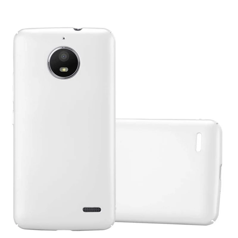 Cadorabo Hülle kompatibel mit Motorola MOTO E4 Hard Case Schutzhülle in Metall Optik gegen Kratzer und Stöße