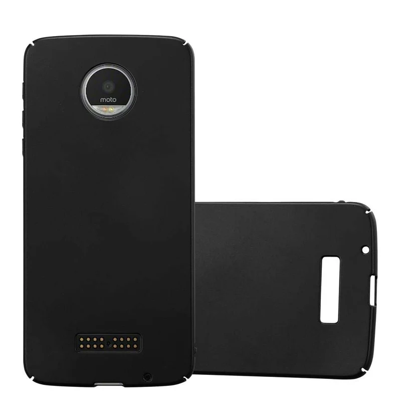 Cadorabo Hülle kompatibel mit Motorola MOTO Z Hard Case Schutzhülle in Metall Optik gegen Kratzer und Stöße