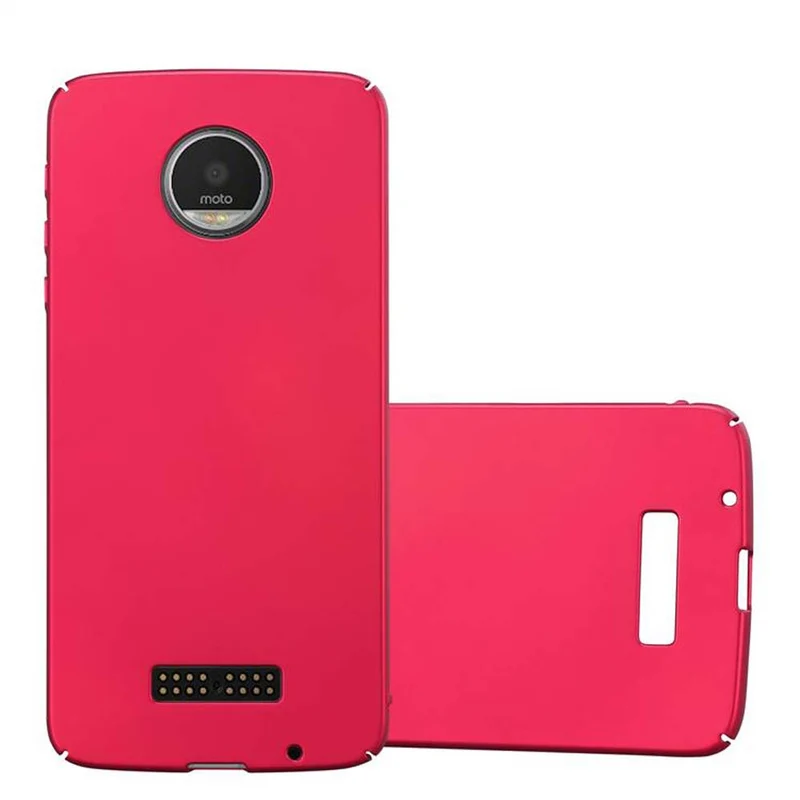 Cadorabo Hülle kompatibel mit Motorola MOTO Z Hard Case Schutzhülle in Metall Optik gegen Kratzer und Stöße