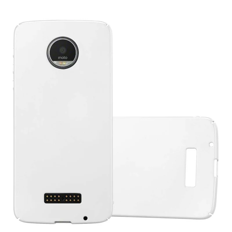 Cadorabo Hülle kompatibel mit Motorola MOTO Z Hard Case Schutzhülle in Metall Optik gegen Kratzer und Stöße