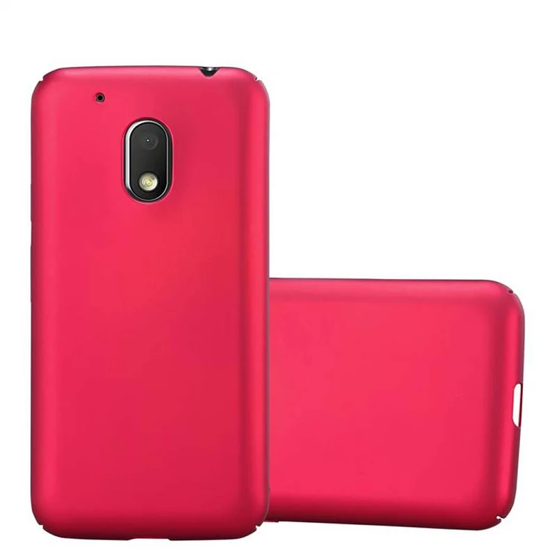 Cadorabo Hülle kompatibel mit Motorola MOTO G4 PLAY Hard Case Schutzhülle in Metall Optik gegen Kratzer und Stöße