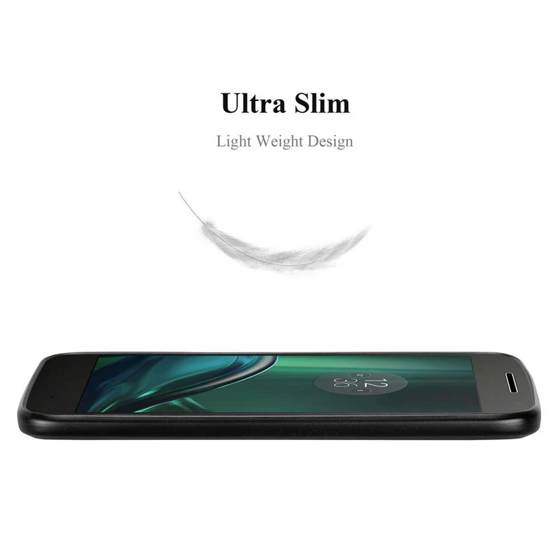 Cadorabo Hülle kompatibel mit Motorola MOTO G4 PLAY Hard Case Schutzhülle in Metall Optik gegen Kratzer und Stöße
