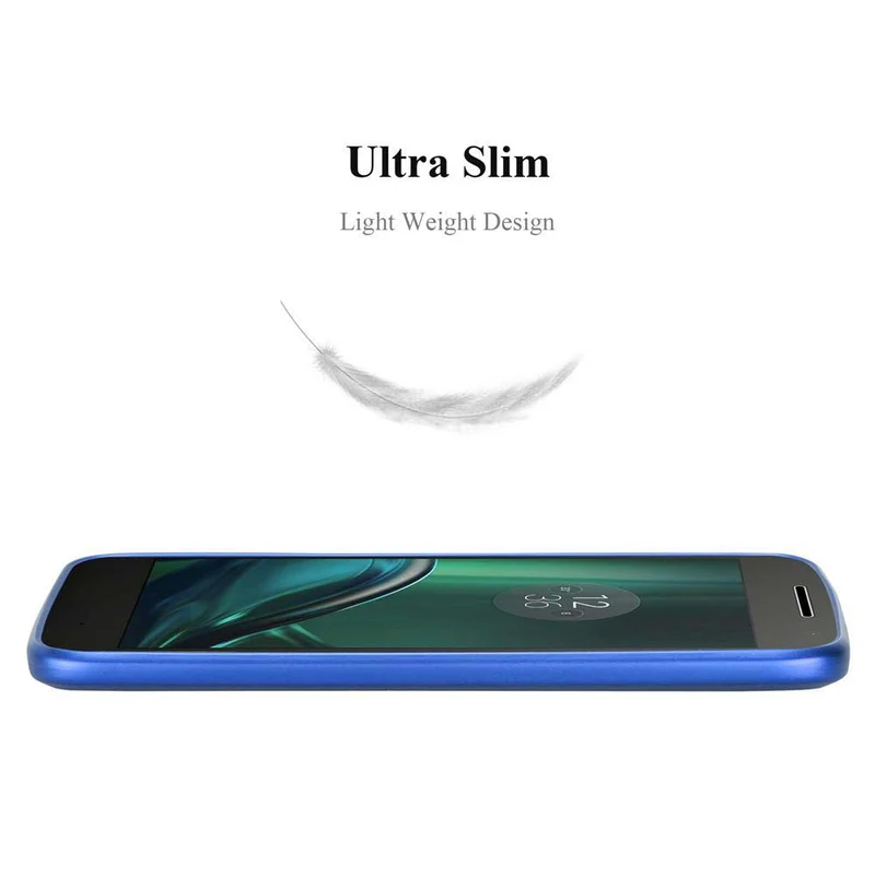 Cadorabo Hülle kompatibel mit Motorola MOTO G4 PLAY Hard Case Schutzhülle in Metall Optik gegen Kratzer und Stöße