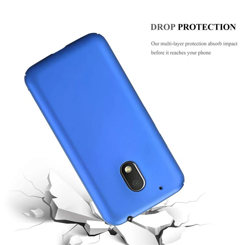 Cadorabo Hülle kompatibel mit Motorola MOTO G4 PLAY Hard Case Schutzhülle in Metall Optik gegen Kratzer und Stöße
