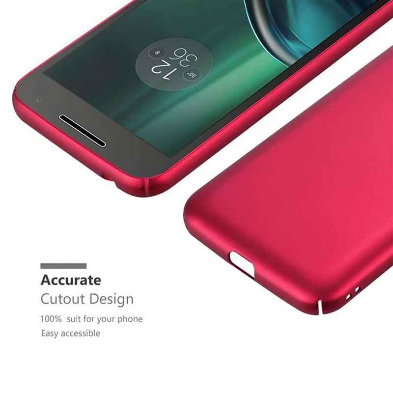 Cadorabo Hülle kompatibel mit Motorola MOTO G4 PLAY Hard Case Schutzhülle in Metall Optik gegen Kratzer und Stöße