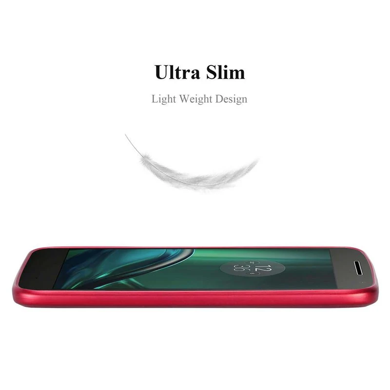 Cadorabo Hülle kompatibel mit Motorola MOTO G4 PLAY Hard Case Schutzhülle in Metall Optik gegen Kratzer und Stöße