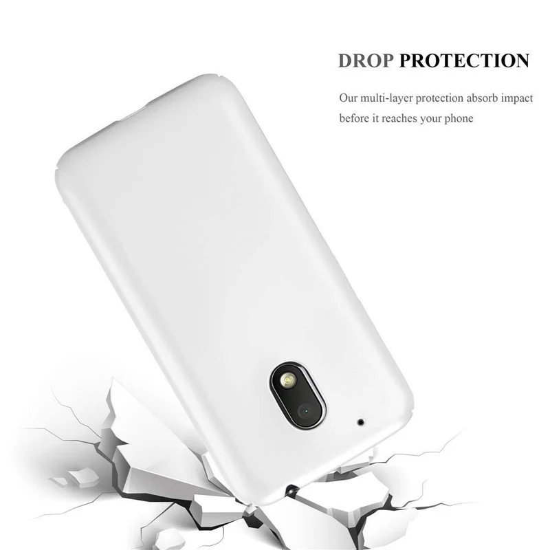 Cadorabo Hülle kompatibel mit Motorola MOTO G4 PLAY Hard Case Schutzhülle in Metall Optik gegen Kratzer und Stöße