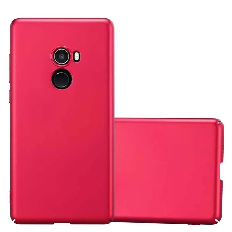 Cadorabo Hülle kompatibel mit Xiaomi Mi MIX 2 Hard Case Schutzhülle in Metall Optik gegen Kratzer und Stöße