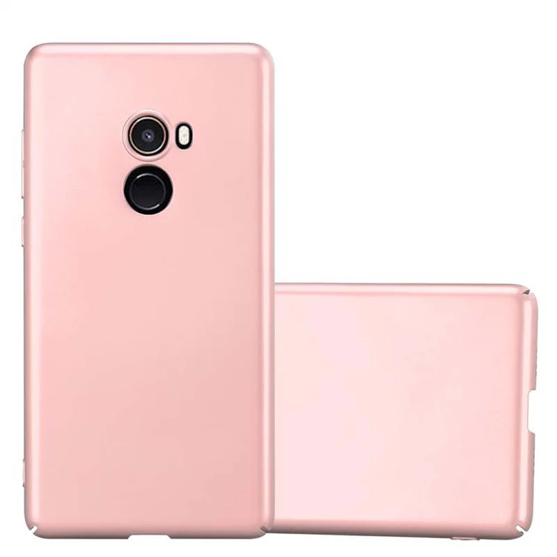 Cadorabo Hülle kompatibel mit Xiaomi Mi MIX 2 Hard Case Schutzhülle in Metall Optik gegen Kratzer und Stöße