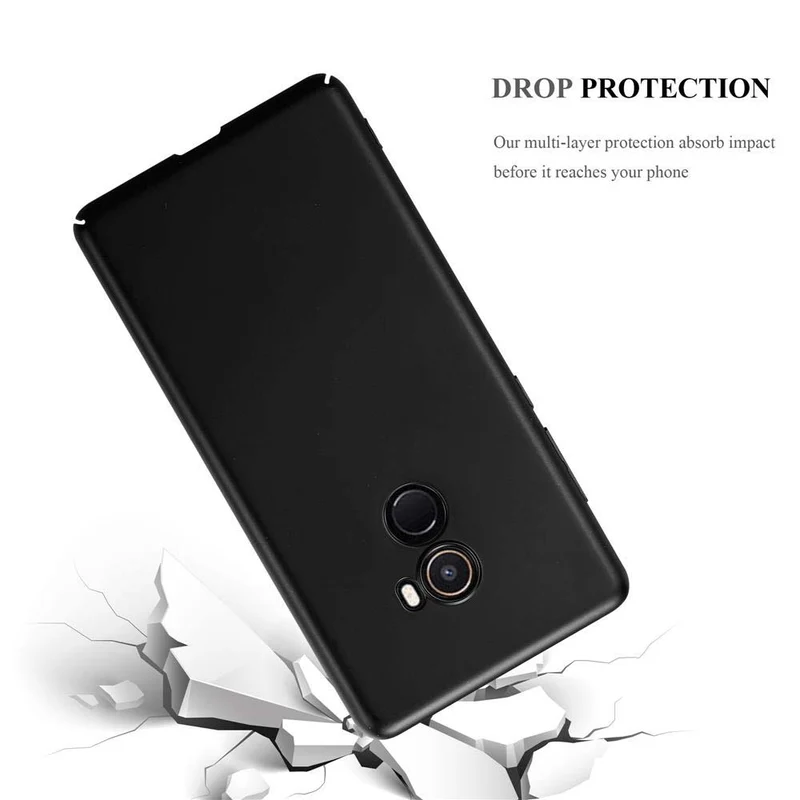 Cadorabo Hülle kompatibel mit Xiaomi Mi MIX 2 Hard Case Schutzhülle in Metall Optik gegen Kratzer und Stöße