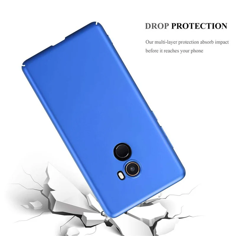 Cadorabo Hülle kompatibel mit Xiaomi Mi MIX 2 Hard Case Schutzhülle in Metall Optik gegen Kratzer und Stöße