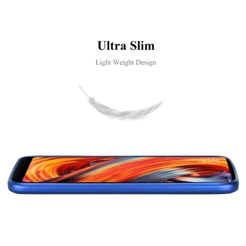 Cadorabo Hülle kompatibel mit Xiaomi Mi MIX 2 Hard Case Schutzhülle in Metall Optik gegen Kratzer und Stöße