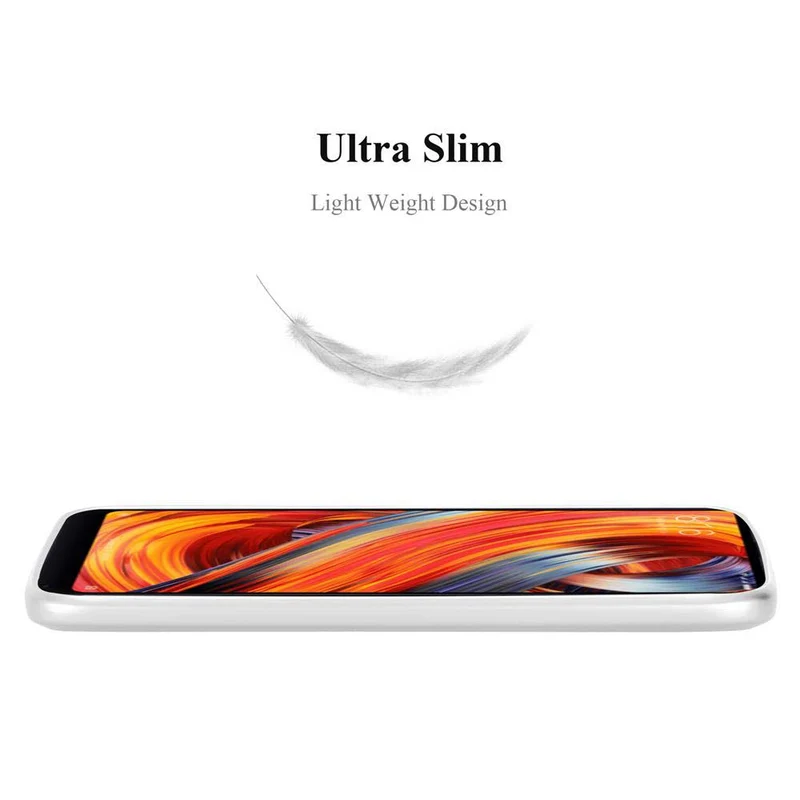 Cadorabo Hülle kompatibel mit Xiaomi Mi MIX 2 Hard Case Schutzhülle in Metall Optik gegen Kratzer und Stöße