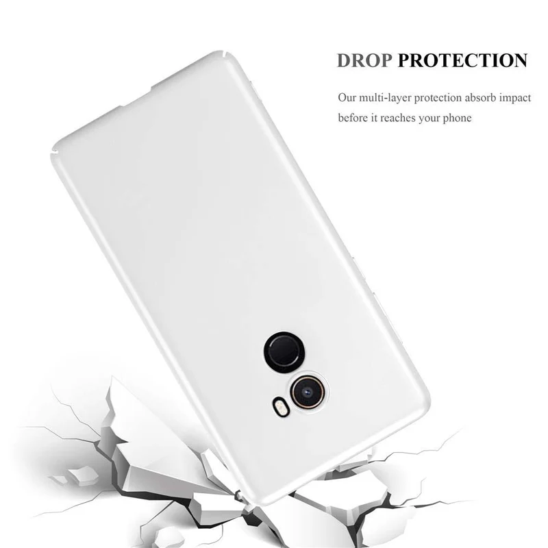Cadorabo Hülle kompatibel mit Xiaomi Mi MIX 2 Hard Case Schutzhülle in Metall Optik gegen Kratzer und Stöße