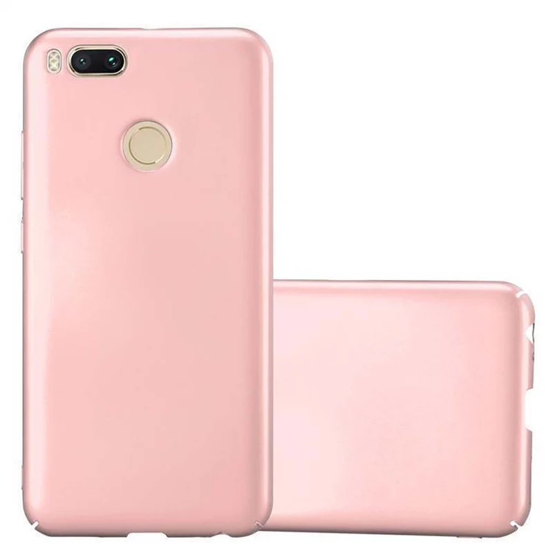 Cadorabo Hülle kompatibel mit Xiaomi Mi A1 / Mi 5X Hard Case Schutzhülle in Metall Optik gegen Kratzer und Stöße