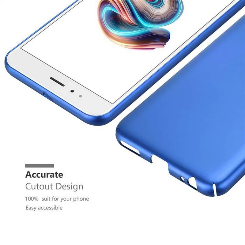 Cadorabo Hülle kompatibel mit Xiaomi Mi A1 / Mi 5X Hard Case Schutzhülle in Metall Optik gegen Kratzer und Stöße