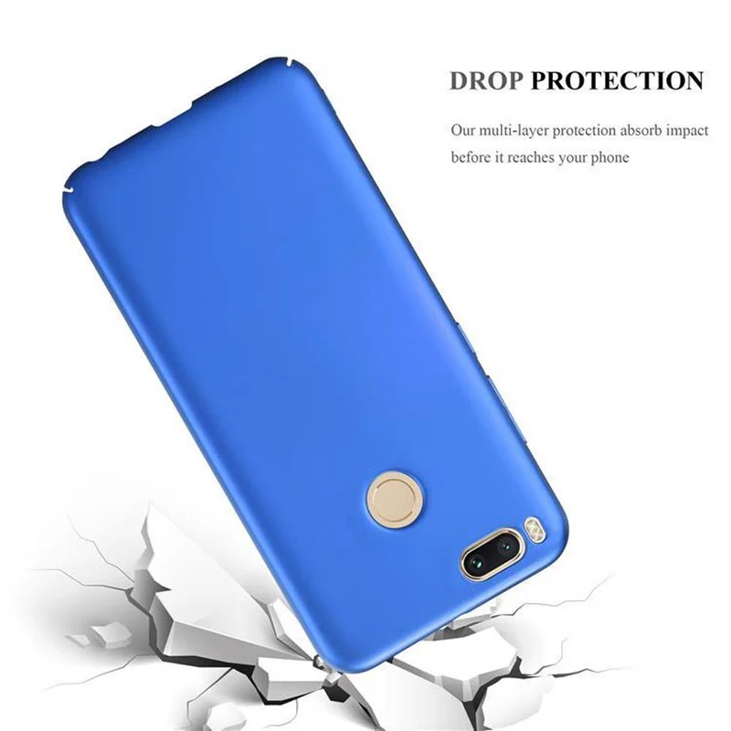 Cadorabo Hülle kompatibel mit Xiaomi Mi A1 / Mi 5X Hard Case Schutzhülle in Metall Optik gegen Kratzer und Stöße