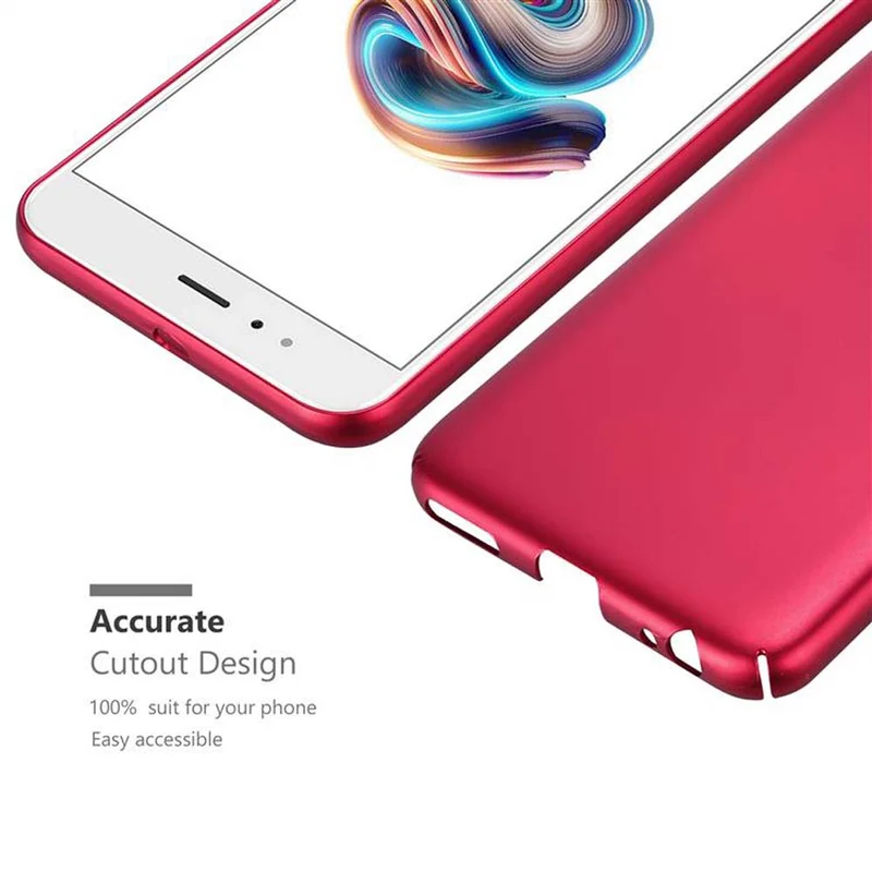 Cadorabo Hülle kompatibel mit Xiaomi Mi A1 / Mi 5X Hard Case Schutzhülle in Metall Optik gegen Kratzer und Stöße
