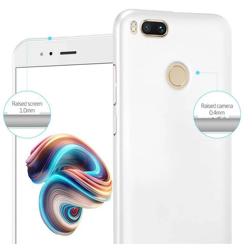 Cadorabo Hülle kompatibel mit Xiaomi Mi A1 / Mi 5X Hard Case Schutzhülle in Metall Optik gegen Kratzer und Stöße
