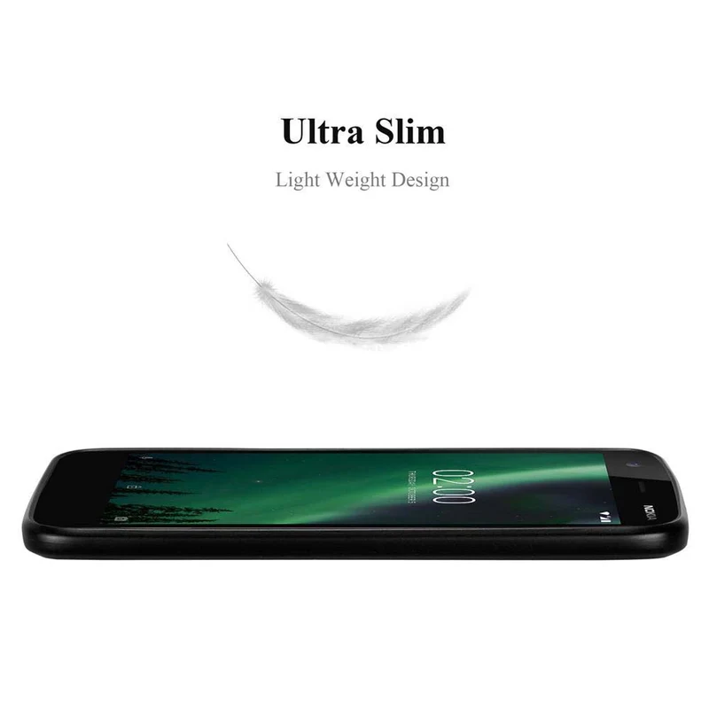 Cadorabo Hülle kompatibel mit Nokia 2 2017 Schutzhülle aus flexiblem TPU Silikon