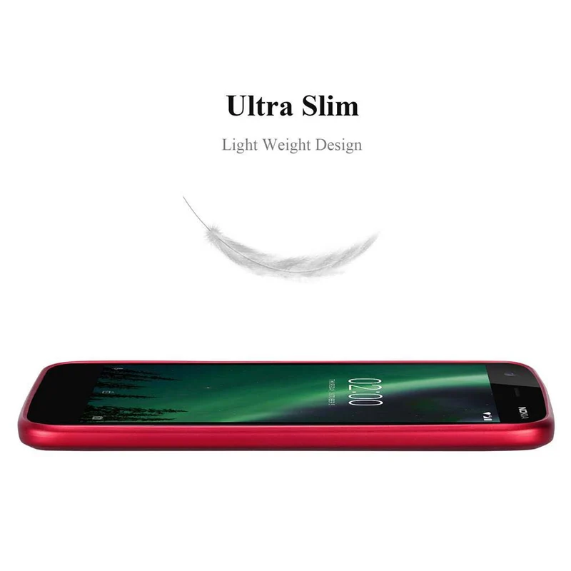 Cadorabo Hülle kompatibel mit Nokia 2 2017 Schutzhülle aus flexiblem TPU Silikon