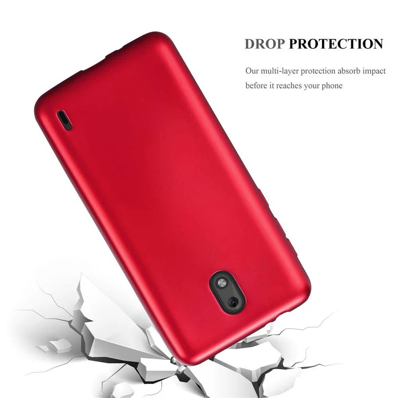 Cadorabo Hülle kompatibel mit Nokia 2 2017 Schutzhülle aus flexiblem TPU Silikon
