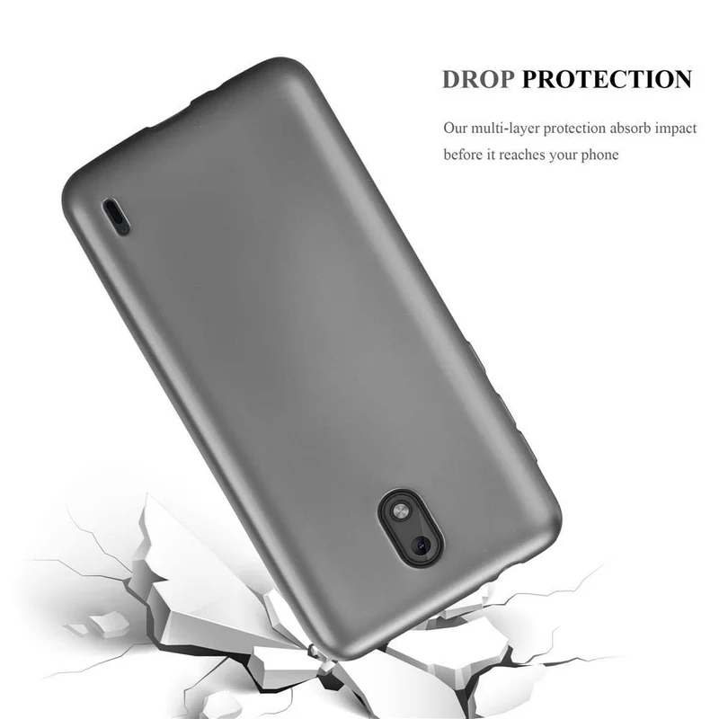 Cadorabo Hülle kompatibel mit Nokia 2 2017 Schutzhülle aus flexiblem TPU Silikon