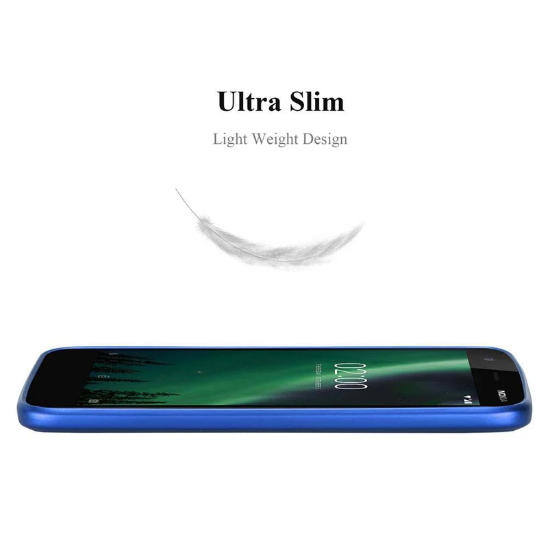 Cadorabo Hülle kompatibel mit Nokia 2 2017 Schutzhülle aus flexiblem TPU Silikon
