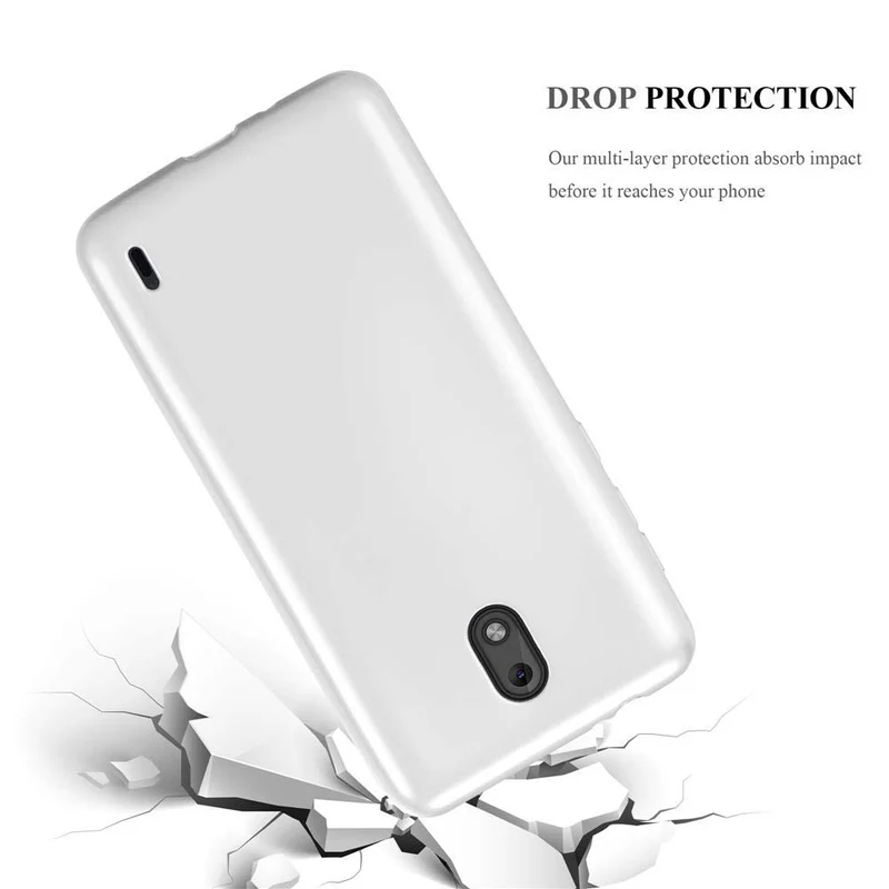 Cadorabo Hülle kompatibel mit Nokia 2 2017 Schutzhülle aus flexiblem TPU Silikon