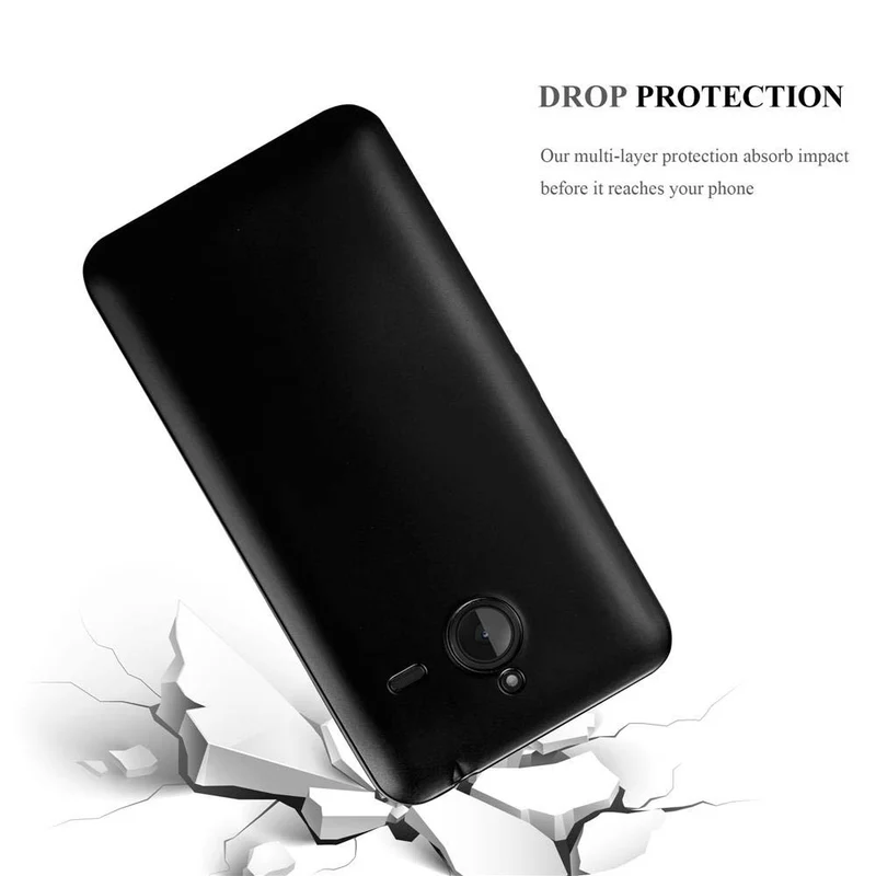 Cadorabo Hülle kompatibel mit Nokia Lumia 640 XL Schutzhülle aus flexiblem TPU Silikon