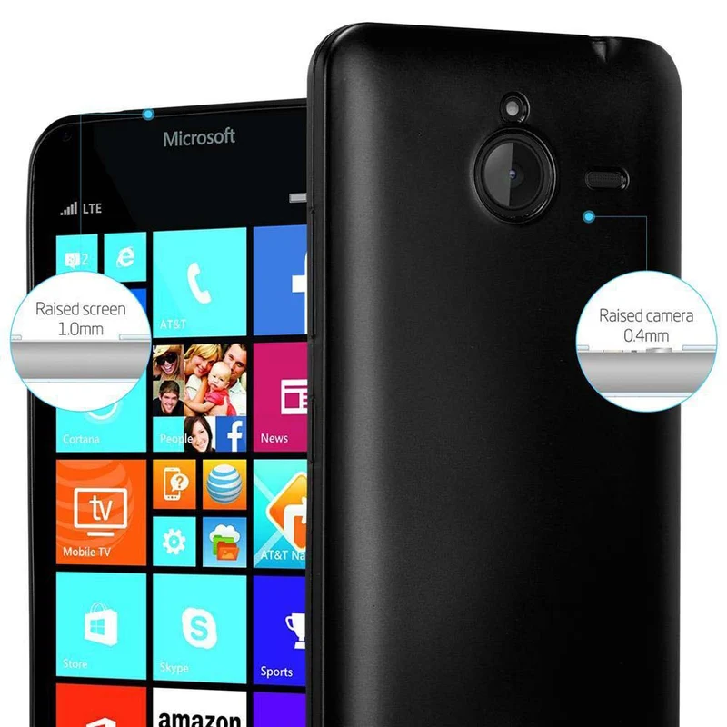 Cadorabo Hülle kompatibel mit Nokia Lumia 640 XL Schutzhülle aus flexiblem TPU Silikon