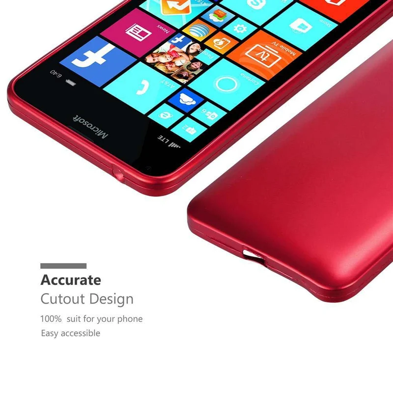 Cadorabo Hülle kompatibel mit Nokia Lumia 640 XL Schutzhülle aus flexiblem TPU Silikon